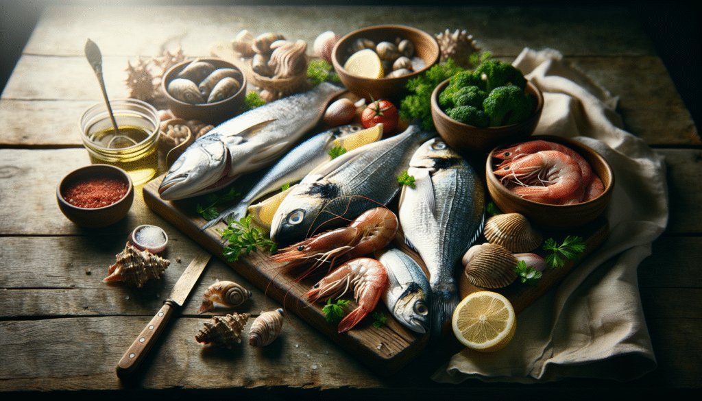 Receita de Receita de “Peixes e frutos do mar”